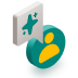 person icon with card